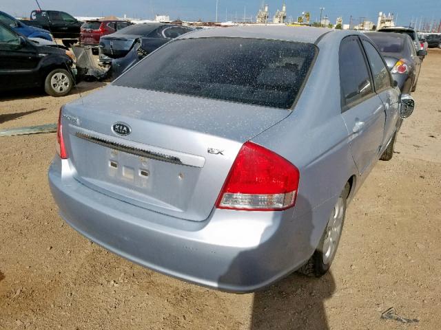 KNAFE122085575999 - 2008 KIA SPECTRA EX SILVER photo 4