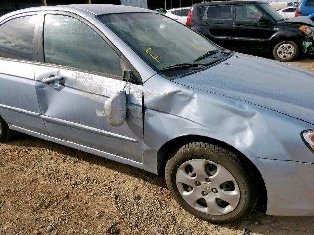 KNAFE122085575999 - 2008 KIA SPECTRA EX SILVER photo 9