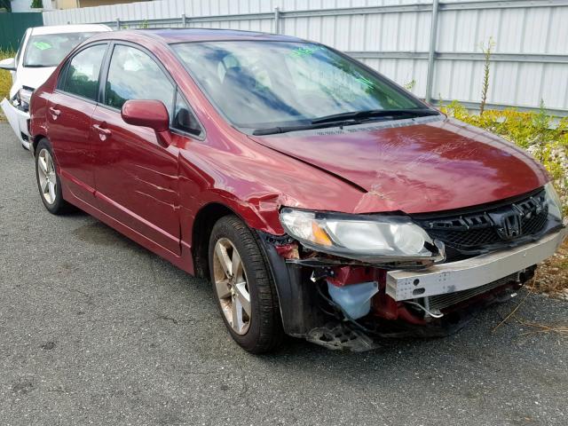 2HGFA16659H346628 - 2009 HONDA CIVIC LX-S RED photo 1