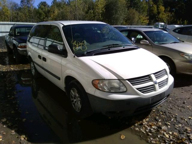 1D4GP25R76B684669 - 2006 DODGE CARAVAN SE WHITE photo 1