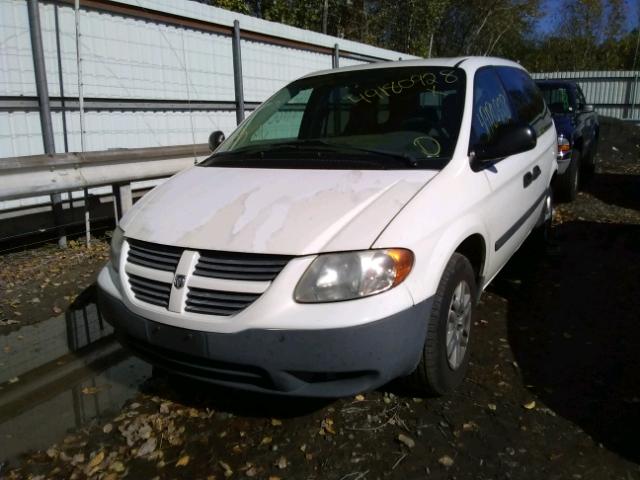 1D4GP25R76B684669 - 2006 DODGE CARAVAN SE WHITE photo 2