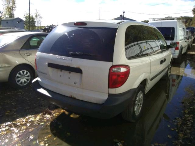 1D4GP25R76B684669 - 2006 DODGE CARAVAN SE WHITE photo 4