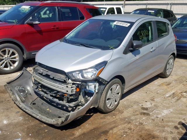 KL8CA6SA5GC607399 - 2016 CHEVROLET SPARK LS SILVER photo 2