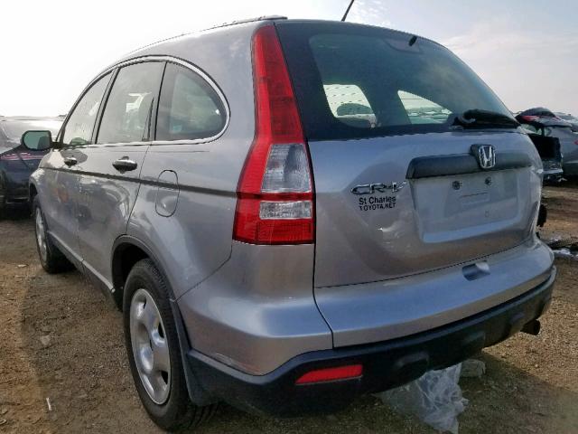 JHLRE48347C092580 - 2007 HONDA CR-V LX SILVER photo 3