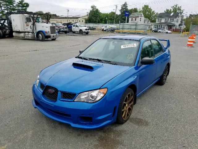 JF1GD75677G500589 - 2007 SUBARU IMPREZA WR BLUE photo 2