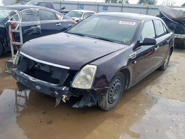 1G6DA67V980154465 - 2008 CADILLAC STS MAROON photo 2