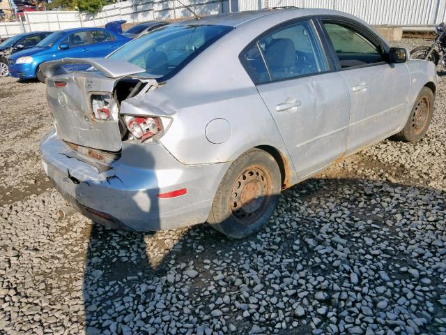 JM1BK32G361488443 - 2006 MAZDA 3 I SILVER photo 4