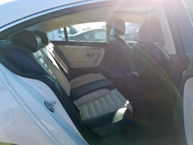 WVWHL73C89E551995 - 2009 VOLKSWAGEN CC LUXURY WHITE photo 6