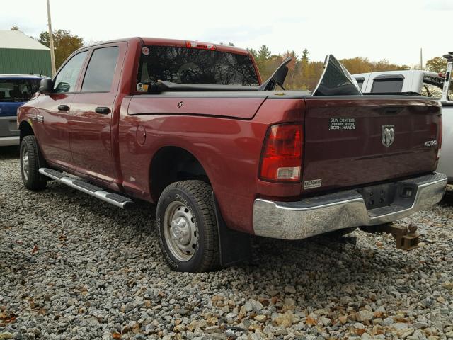 3C6TD5CT1CG187289 - 2012 DODGE RAM 2500 S RED photo 3