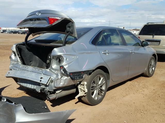 4T1BF1FK3FU882008 - 2015 TOYOTA CAMRY LE ვერცხლისფერი ფოტო 4