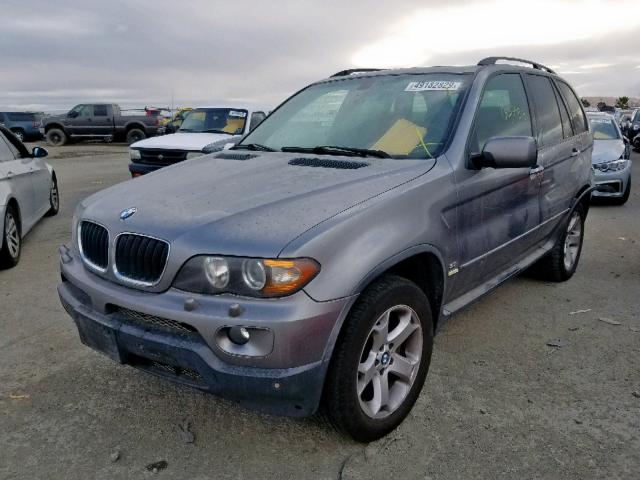 5UXFA13586LY44183 - 2006 BMW X5 3.0I GRAY photo 2