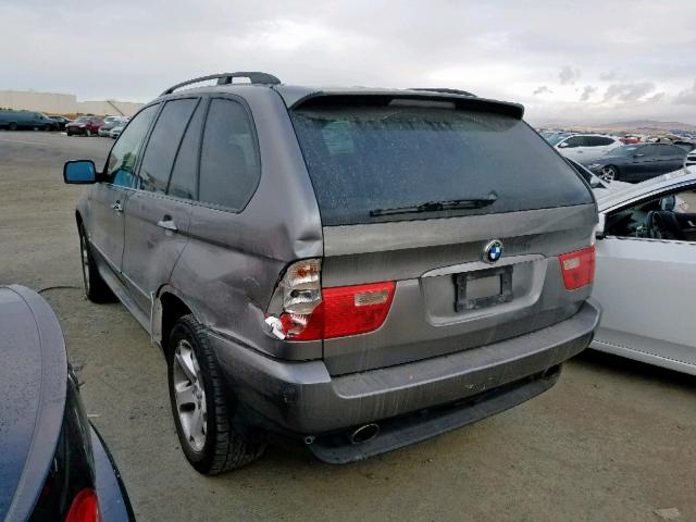 5UXFA13586LY44183 - 2006 BMW X5 3.0I GRAY photo 3