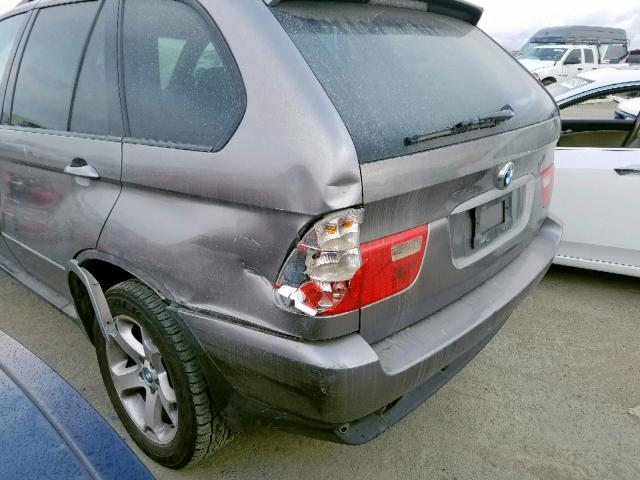 5UXFA13586LY44183 - 2006 BMW X5 3.0I GRAY photo 9