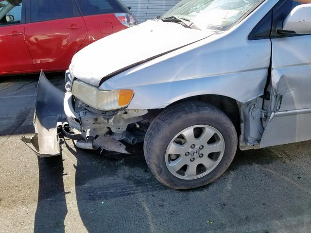 2HKRL18652H508354 - 2002 HONDA ODYSSEY EX SILVER photo 9