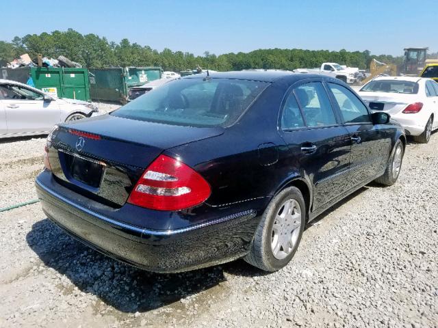 WDBUF65J63A311787 - 2003 MERCEDES-BENZ E 320 BLACK photo 4