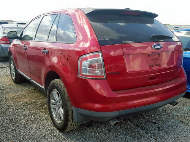 2FMDK3GC3ABA31137 - 2010 FORD EDGE SE RED photo 3