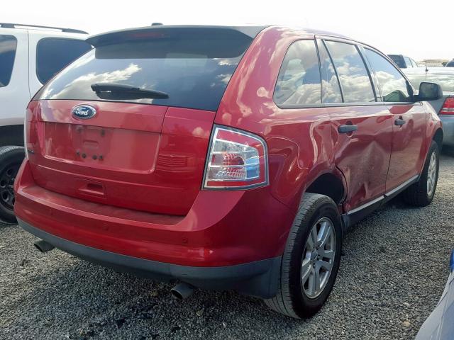 2FMDK3GC3ABA31137 - 2010 FORD EDGE SE RED photo 4