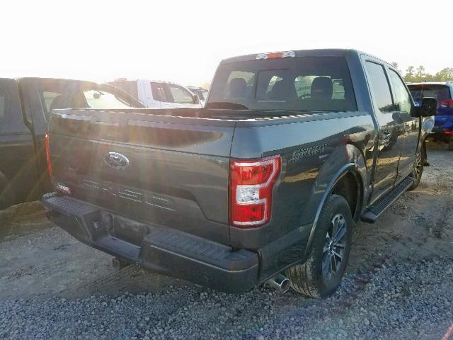 1FTEW1C57JKD66531 - 2018 FORD F150 SUPER GRAY photo 4