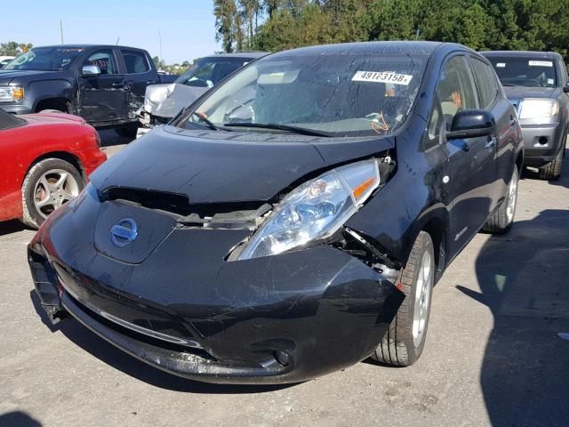 JN1AZ0CP4CT021328 - 2012 NISSAN LEAF SV BLACK photo 2