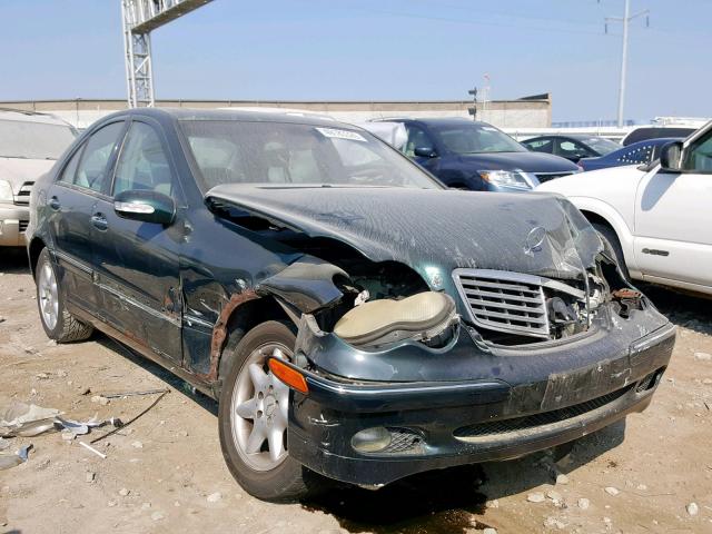 WDBRF61JX2F231759 - 2002 MERCEDES-BENZ C 240 GREEN photo 1