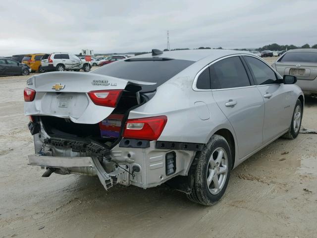 1G1ZB5ST1GF281568 - 2016 CHEVROLET MALIBU LS 银色 照片 4