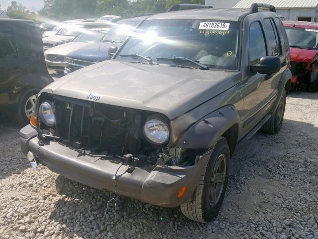 1J4GL38K75W613485 - 2005 JEEP LIBERTY RE TAN photo 2