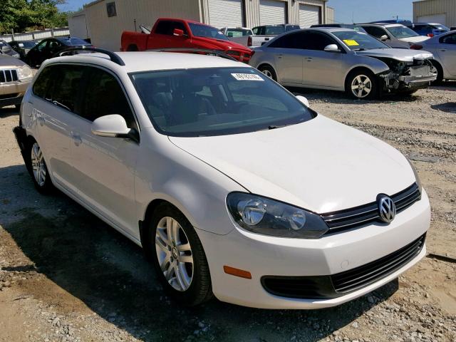 3VWPL7AJ3CM703337 - 2012 VOLKSWAGEN JETTA TDI WHITE photo 1