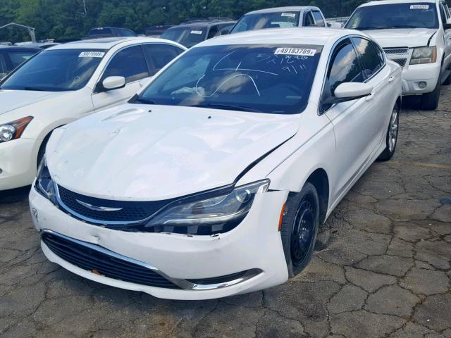 1C3CCCAB0FN691164 - 2015 CHRYSLER 200 LIMITE WHITE photo 2