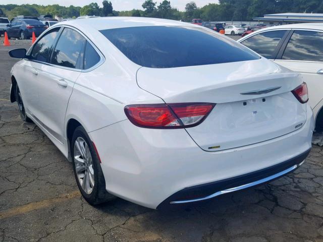 1C3CCCAB0FN691164 - 2015 CHRYSLER 200 LIMITE WHITE photo 3