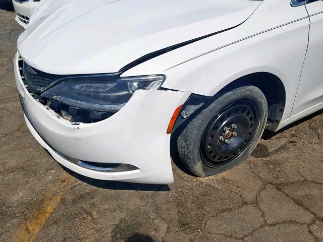 1C3CCCAB0FN691164 - 2015 CHRYSLER 200 LIMITE WHITE photo 9