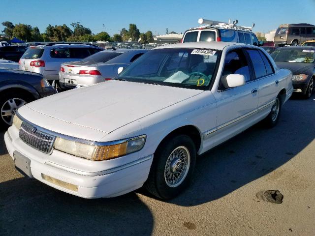 2MELM75W3PX640849 - 1993 MERCURY GRAND MARQ WHITE photo 2