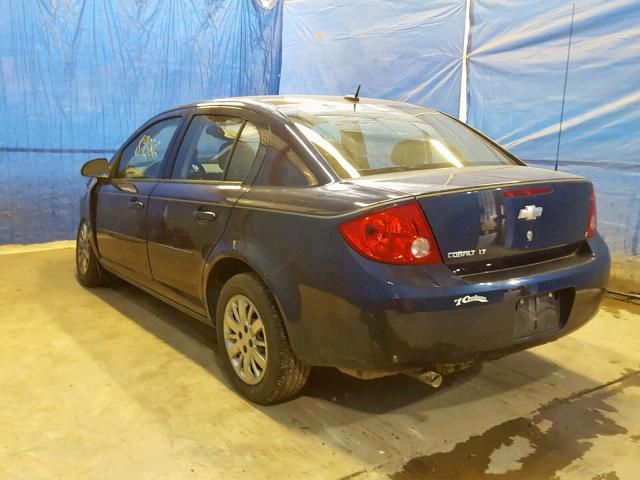 1G1AT58H997112571 - 2009 CHEVROLET COBALT LT BLUE photo 3