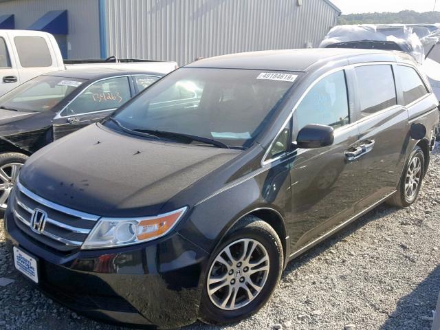 5FNRL5H4XCB054009 - 2012 HONDA ODYSSEY EX CHARCOAL photo 2