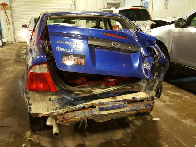 1FAFP34N46W173660 - 2006 FORD FOCUS ZX4 BLUE photo 9