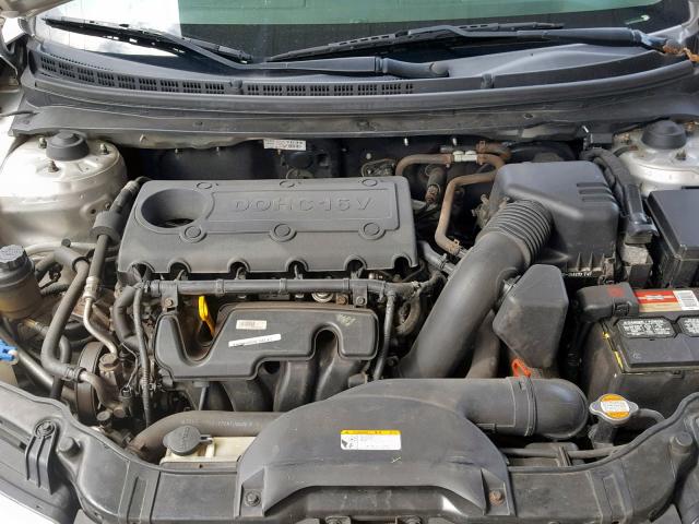 KNAFU4A2XA5246142 - 2010 KIA FORTE EX SILVER photo 7