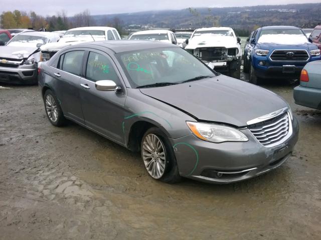 1C3CCBCB6CN183543 - 2012 CHRYSLER 200 LIMITE GRAY photo 1