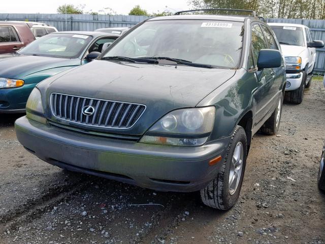 JT6HF10U2X0058591 - 1999 LEXUS RX 300 GREEN photo 2