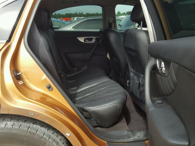 JNRAS18UX9M101158 - 2009 INFINITI FX35 GOLD photo 6