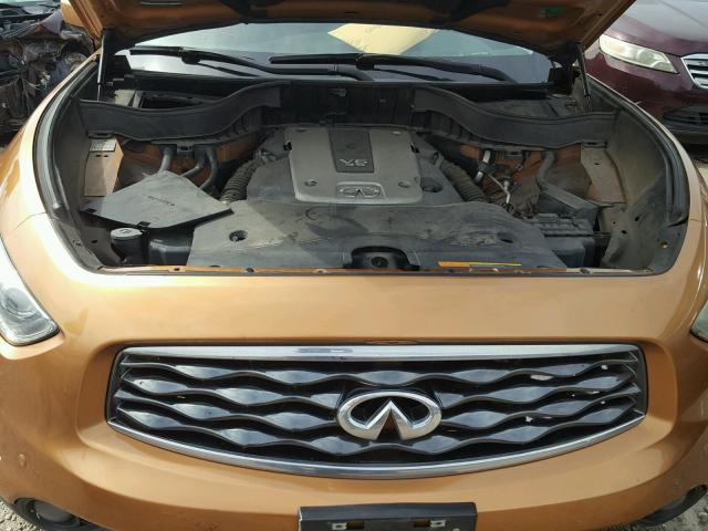 JNRAS18UX9M101158 - 2009 INFINITI FX35 GOLD photo 7