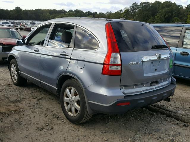 JHLRE487X7C104217 - 2007 HONDA CR-V EXL BLUE photo 3