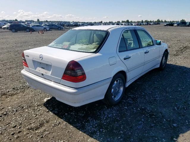 WDBHA29G8WA621418 - 1998 MERCEDES-BENZ C 280 WHITE photo 4