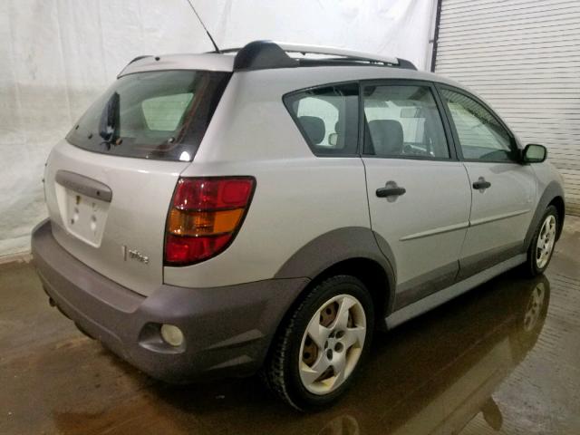 5Y2SL628X4Z431534 - 2004 PONTIAC VIBE SILVER photo 4