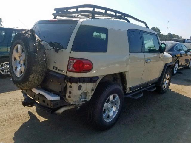 JTEBU11F28K008036 - 2008 TOYOTA FJ CRUISER TAN photo 4