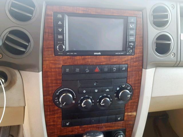 1J8HG58N88C209131 - 2008 JEEP COMMANDER ვერცხლისფერი ფოტო 9