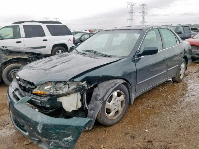 1HGCG5662YA123968 - 2000 HONDA ACCORD EX GREEN photo 2