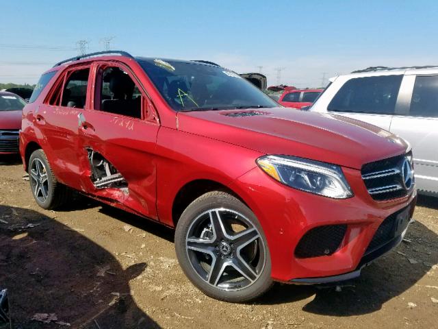 4JGDA5HB4JB160529 - 2018 MERCEDES-BENZ GLE 350 4M RED photo 1