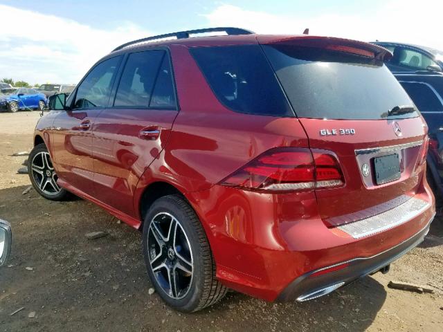 4JGDA5HB4JB160529 - 2018 MERCEDES-BENZ GLE 350 4M RED photo 3