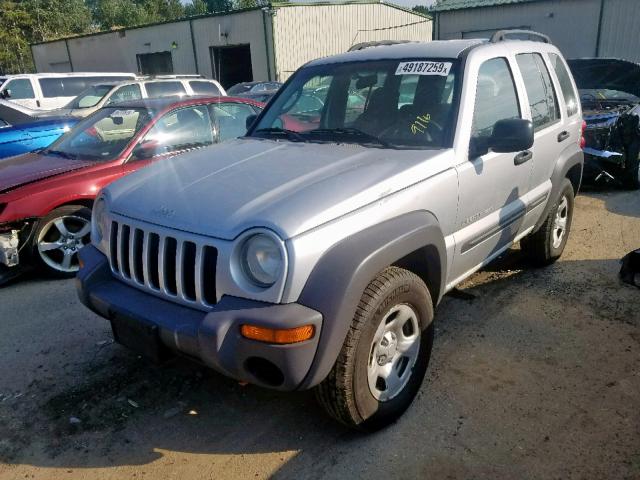 1J4GL48K53W684168 - 2003 JEEP LIBERTY SP SILVER photo 2