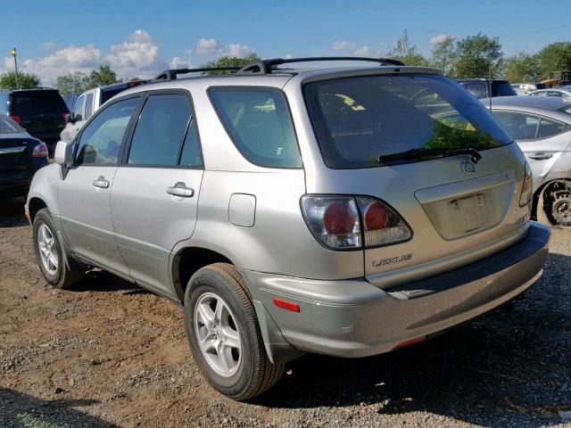 JTJGF10U020131984 - 2002 LEXUS RX 300 SILVER photo 3