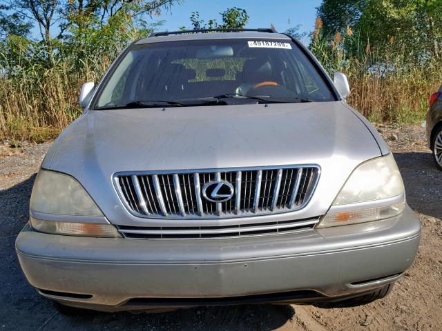 JTJGF10U020131984 - 2002 LEXUS RX 300 SILVER photo 9